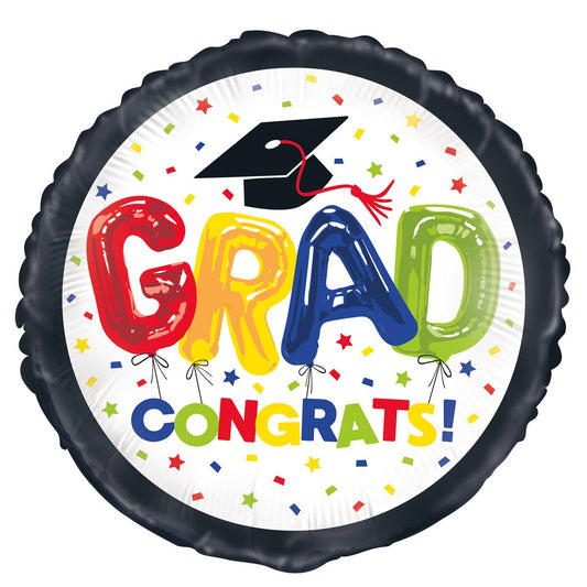 Congrats Grad 45cm (18") Foil Balloon