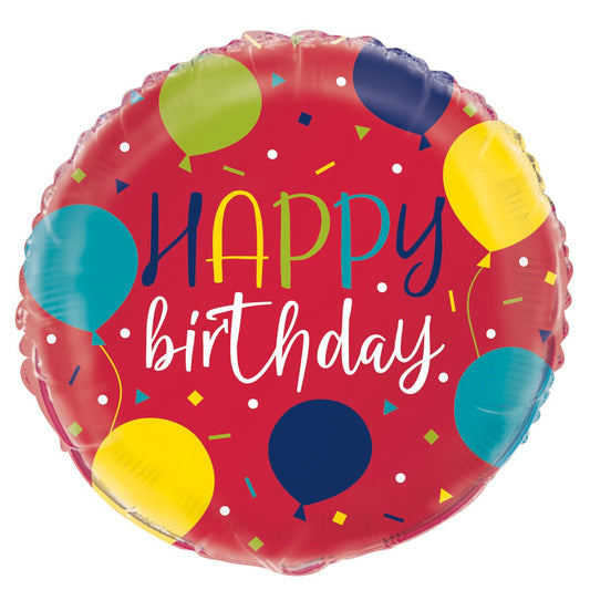 Balloon Party Birthday 45cm (18") Foil Balloon