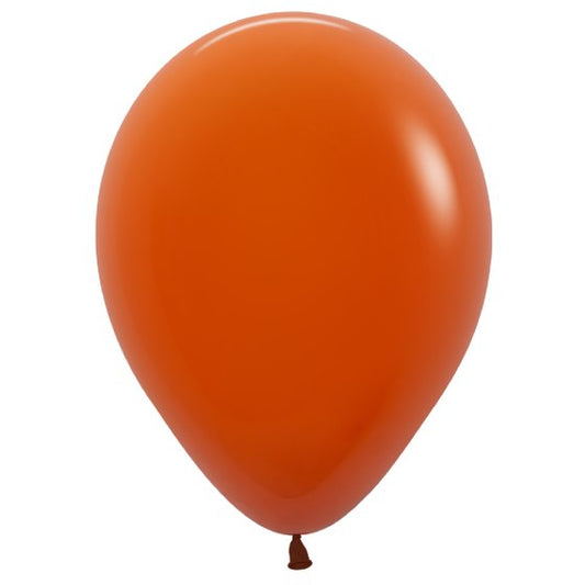 SEMPERTEX 30CM FASHION SUNSET ORANGE LATEX BALLOONS 062, 100PK