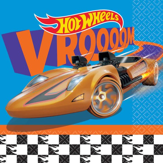 HOT WHEELS LUNCH NAPKINS FSC 16pk 33cmX33cm