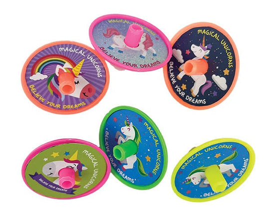 FAVOUR 6PK SPIN TOP UNICORN
