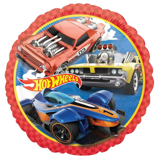 HX Hot Wheels 45cm Standard Foil Balloon 1pc