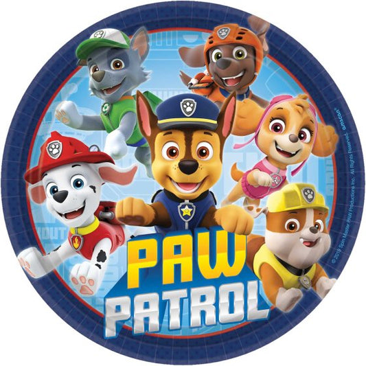 Paw Patrol Adventures 17cm Paper Plates NPC 8pk