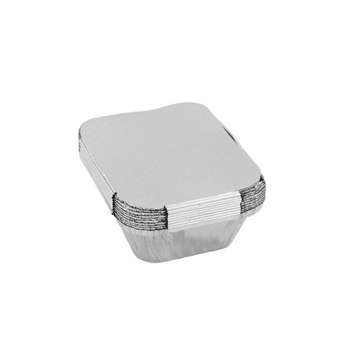 FOIL CONTAINER W/ LID 10PK 15X12X4.5CM