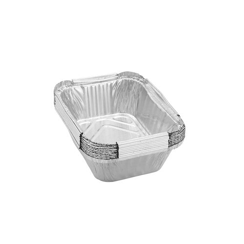 FOIL CONTAINER W/ LID 10PK 15X12X4.5CM