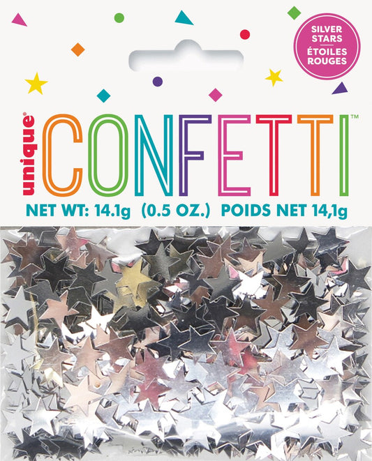 Silver Stars Confetti 14Grams