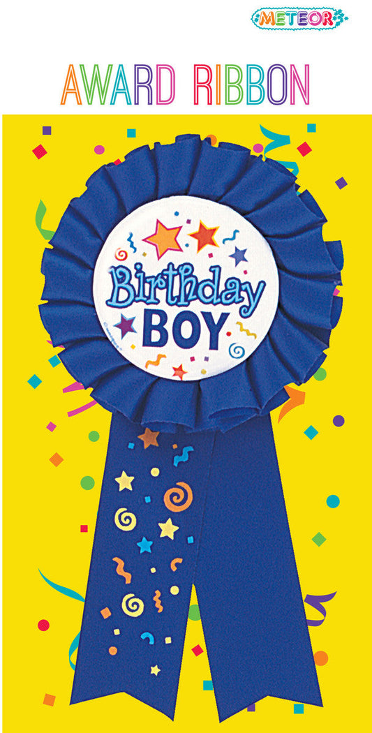BIRTHDAY BOY AWARD RIBBON/BADGE 1pc