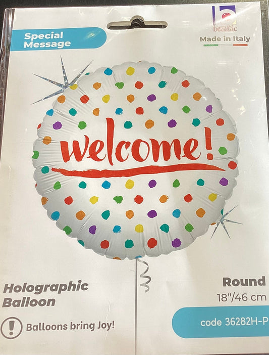 Welcome Foil Balloon 46cm