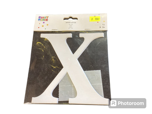 Letter X 2 pcs