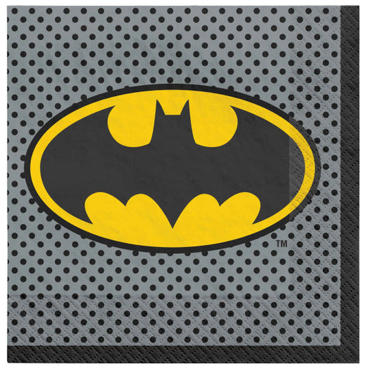 BATMAN Heros Unite Lunch Napkins 16pk NIS Packaging & Party Supply