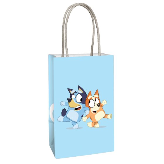 BLUEY Paper Kraft Bags  8pc NIS Packaging & Party Supply