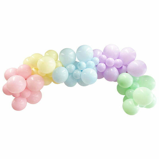 Balloon Arch/ Garland Set 4m - Pastel Macaron NIS Packaging & Party Supply