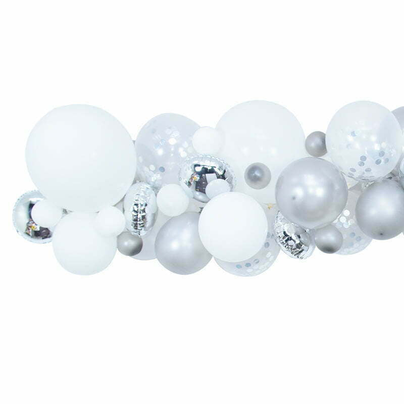 Balloon Arch/ Garland Set 4m - Silver NIS Packaging & Party Supply