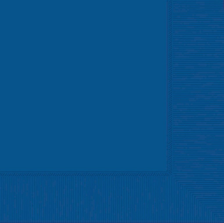 Beverage Napkins 2PLY- Royal Blue  (20 Pack) NIS Packaging & Party Supply