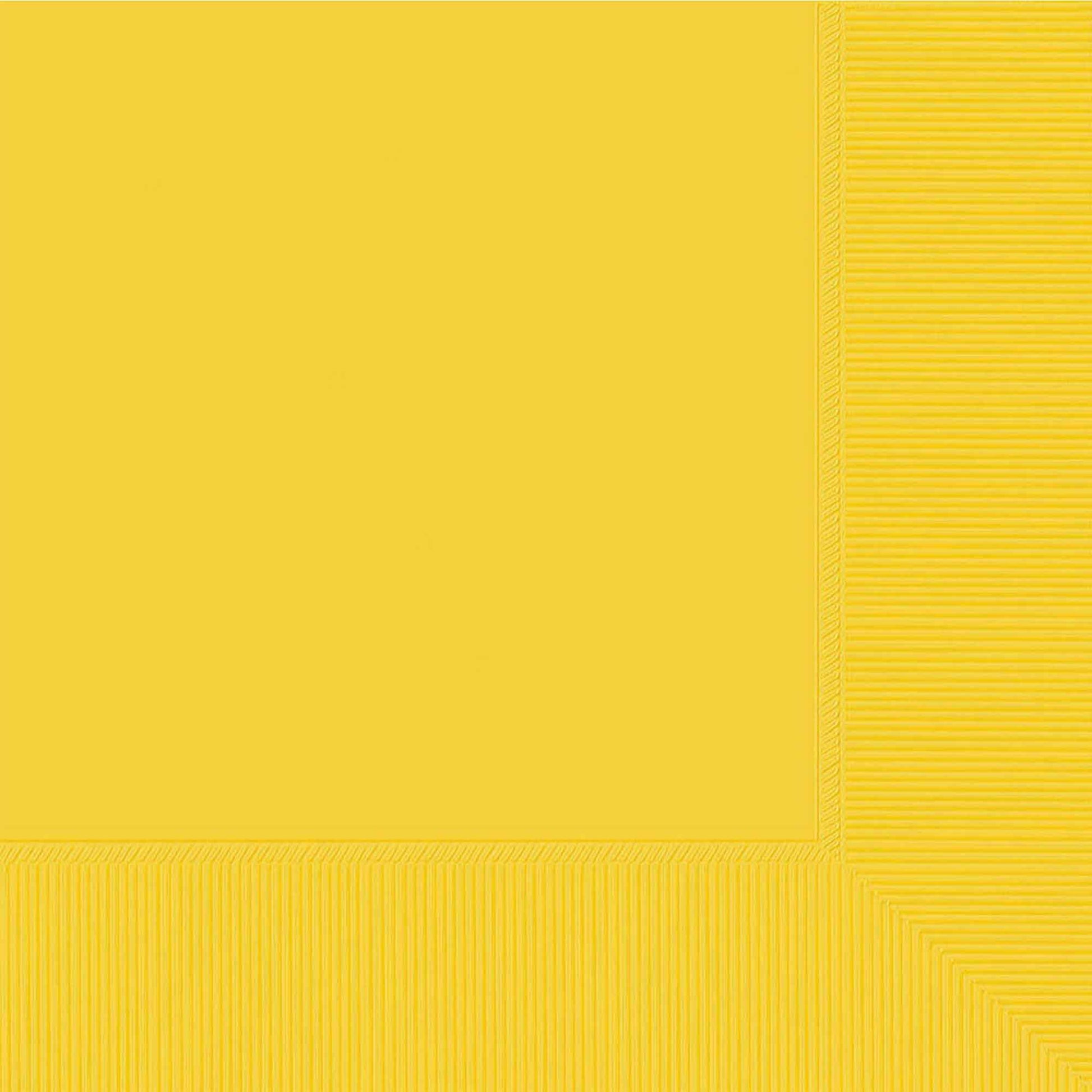 Beverage Napkins Yellow Sunshine- 20pcs NIS Packaging & Party Supply