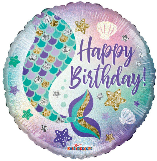 Buy Birthday Mermaid Round Foil Balloon (45cm) at NIS Packaging & Party Supply Brisbane, Logan, Gold Coast, Sydney, Melbourne, Australia