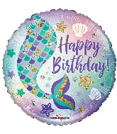 Buy Birthday Mermaid Round Foil Balloon (45cm) at NIS Packaging & Party Supply Brisbane, Logan, Gold Coast, Sydney, Melbourne, Australia
