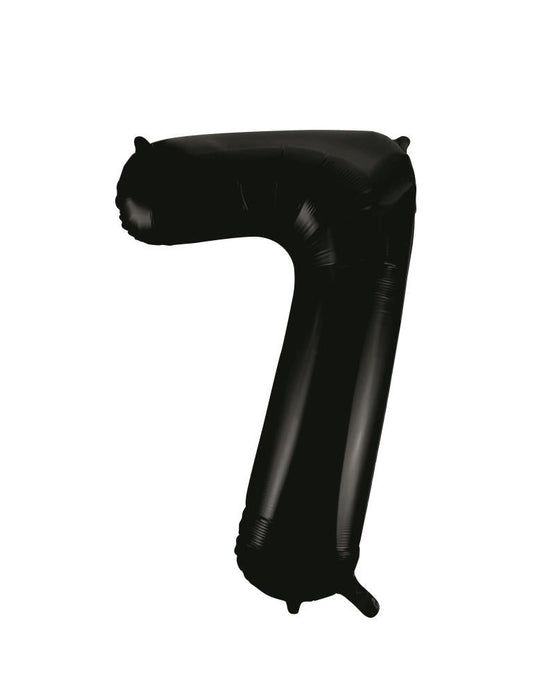 Buy Black Splash Foil Balloon Number # 7 (34inch) at NIS Packaging & Party Supply Brisbane, Logan, Gold Coast, Sydney, Melbourne, Australia
