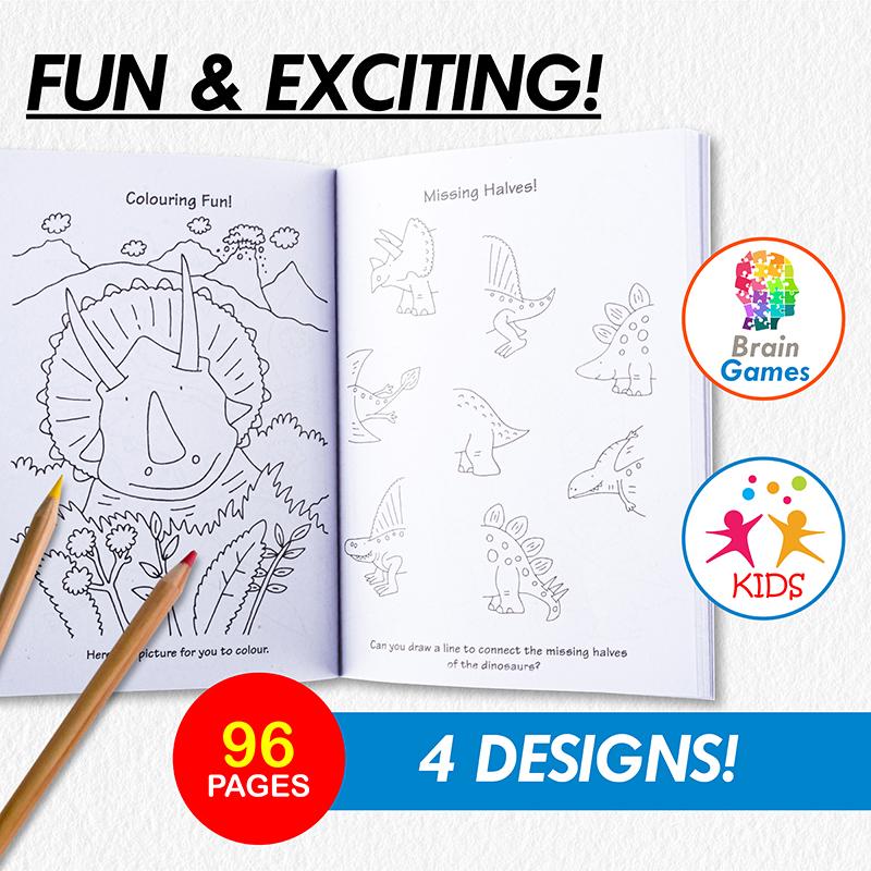 Book Activity Pad A6 96 Page Assorted NIS Packaging & Party Supply