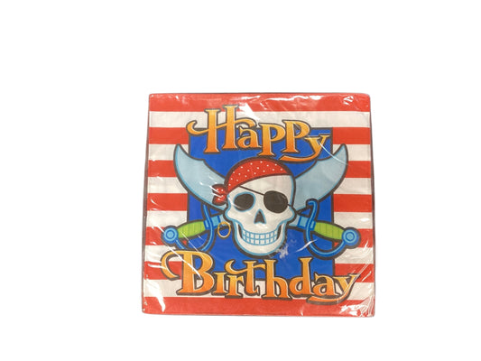 Pirates Party Birthday Lunch Napkins 16pk 2ply