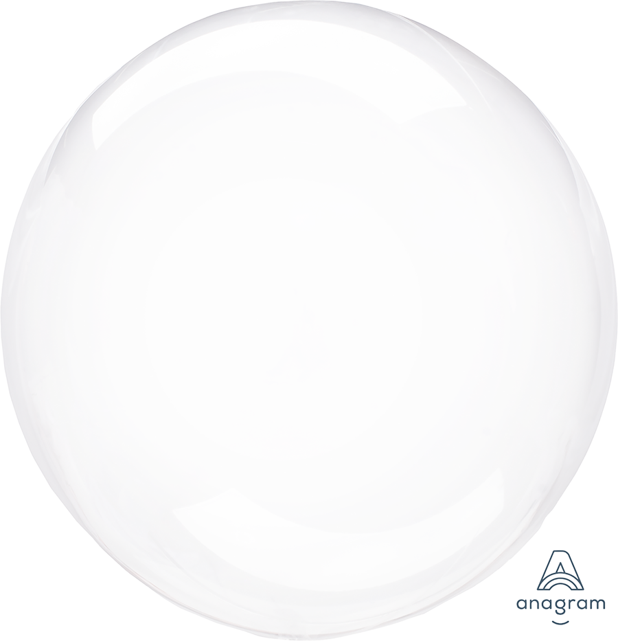 Crystal Clearz Clear Round Balloon 46cm 1pc NIS Packaging & Party Supply