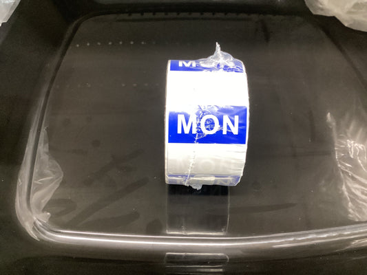 Lable Monday Square 500pcs/roll