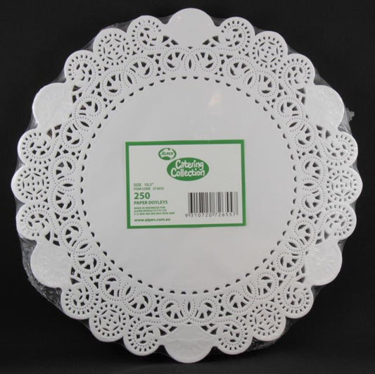 Buy DOYLEY ROUND 10.5" 267mm 250pcs at NIS Packaging & Party Supply Brisbane, Logan, Gold Coast, Sydney, Melbourne, Australia