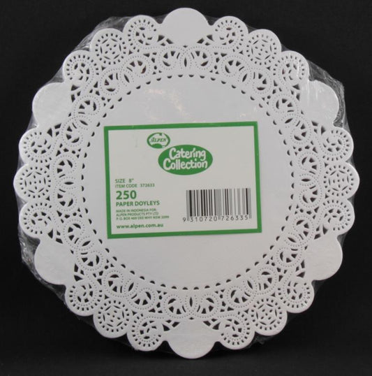 Buy DOYLEY ROUND 8" 206mm 250pc at NIS Packaging & Party Supply Brisbane, Logan, Gold Coast, Sydney, Melbourne, Australia