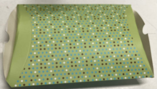 Green Pillow boxes 10 pcs