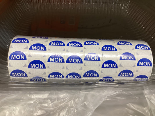 Lable /1000 per roll - Mon Round