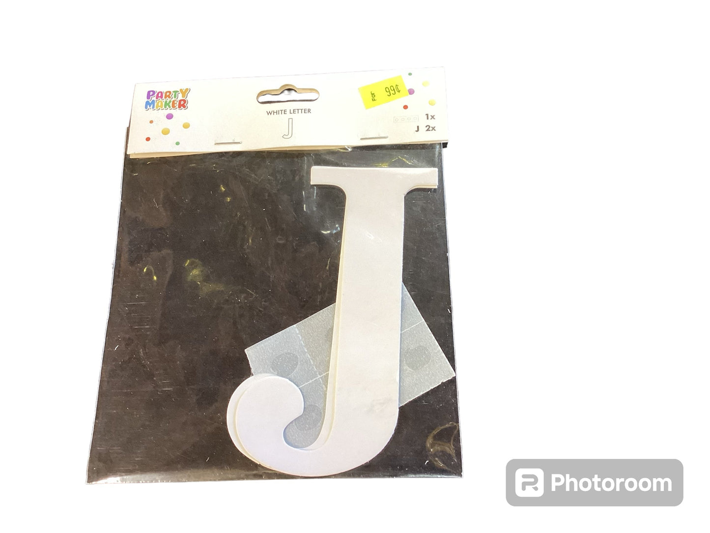 Letter J 2 pcs
