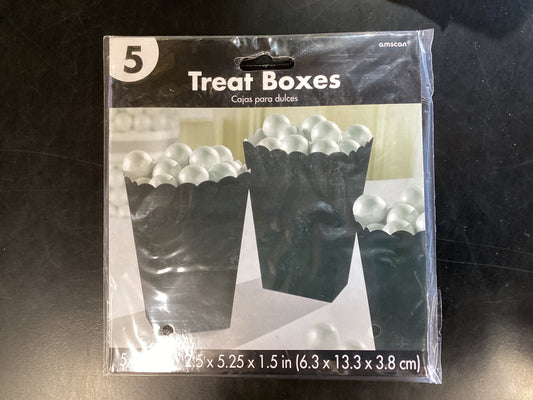 Treat Boxes Small BLACK 5pk