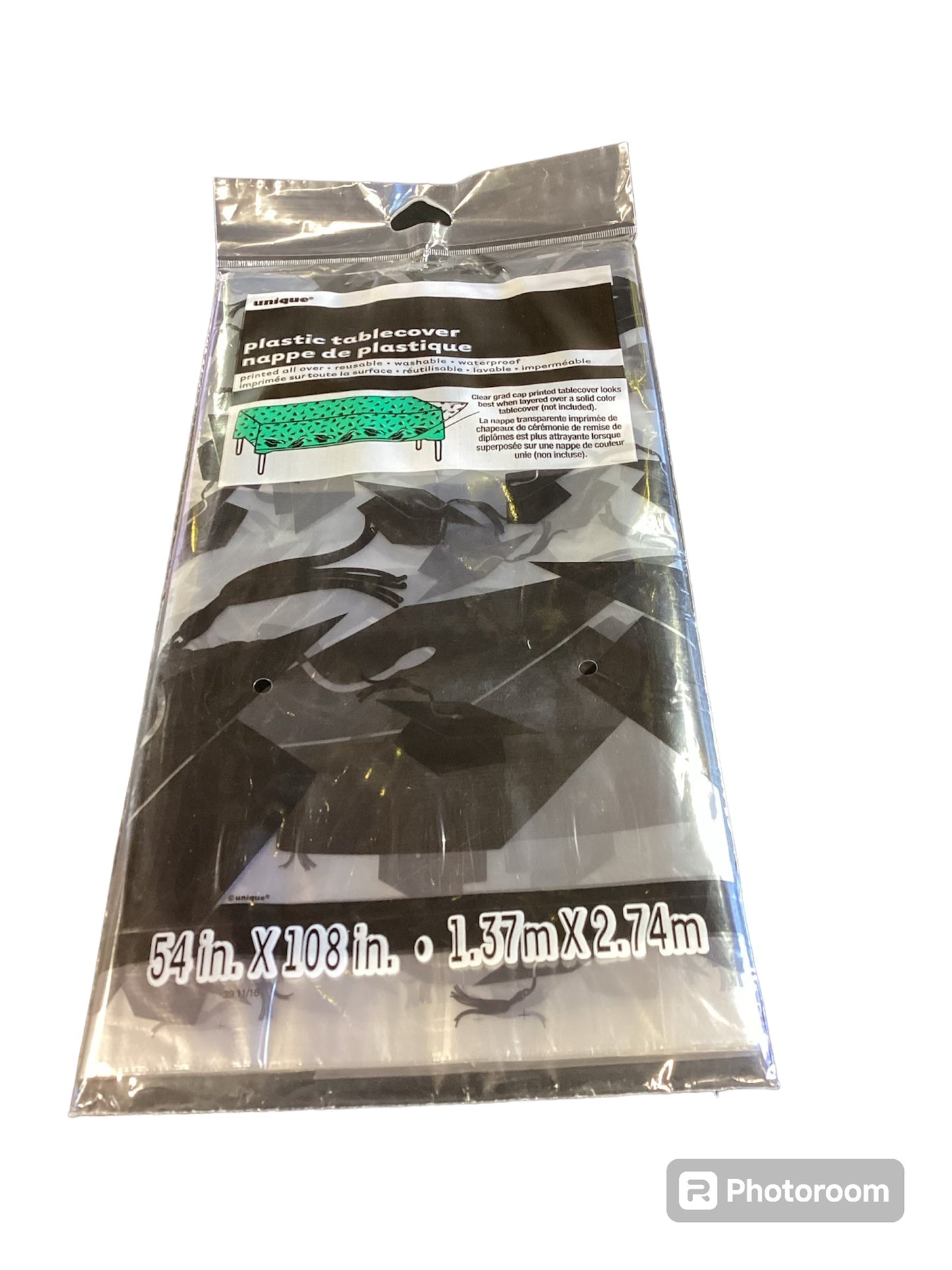 Plastic Table Cover 1.37mx2.74m 1 pcs