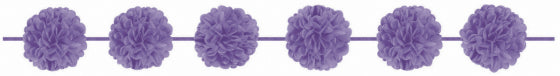 FLUFFY GARLAND - LILAC (2 Garland) 12 feet(3.65m) each NIS Packaging & Party Supply
