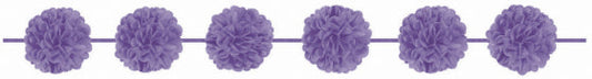 FLUFFY GARLAND - LILAC (2 Garland) 12 feet(3.65m) each NIS Packaging & Party Supply