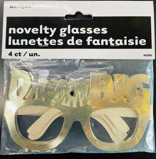 Graduation Novelty Glasses 4 pcs