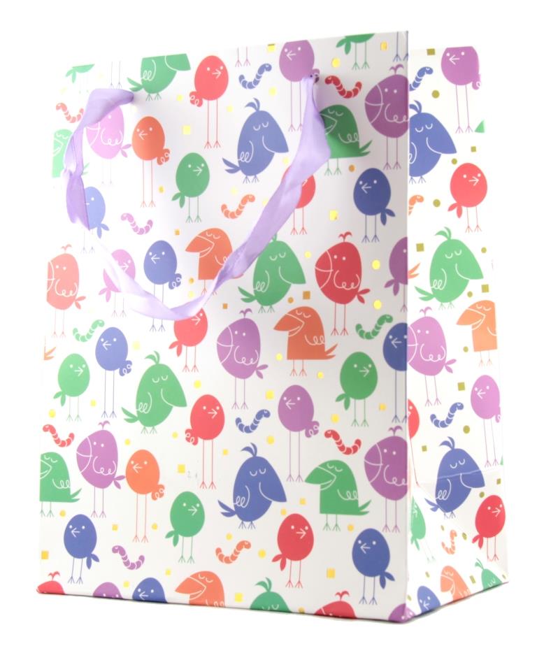 GIFTBAG MED ANIMALS/FOIL NIS Packaging & Party Supply