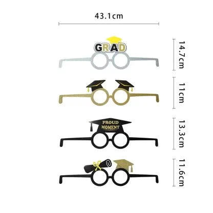 GRADUATION Party Glasses 4pk NIS Traders