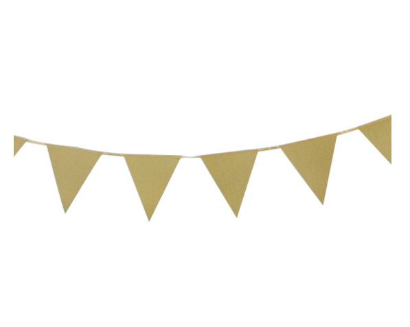 Buy Gold Glitter Bunting 3meter at NIS Packaging & Party Supply Brisbane, Logan, Gold Coast, Sydney, Melbourne, Australia