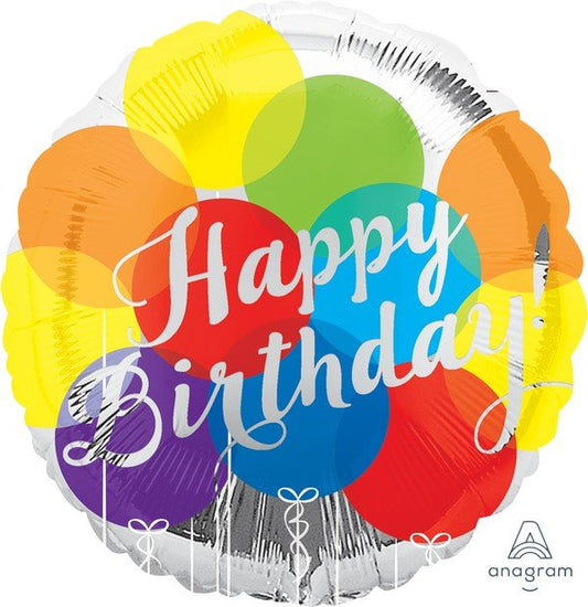Happy Birthday Balloons Foil balloon 45cm NIS Traders