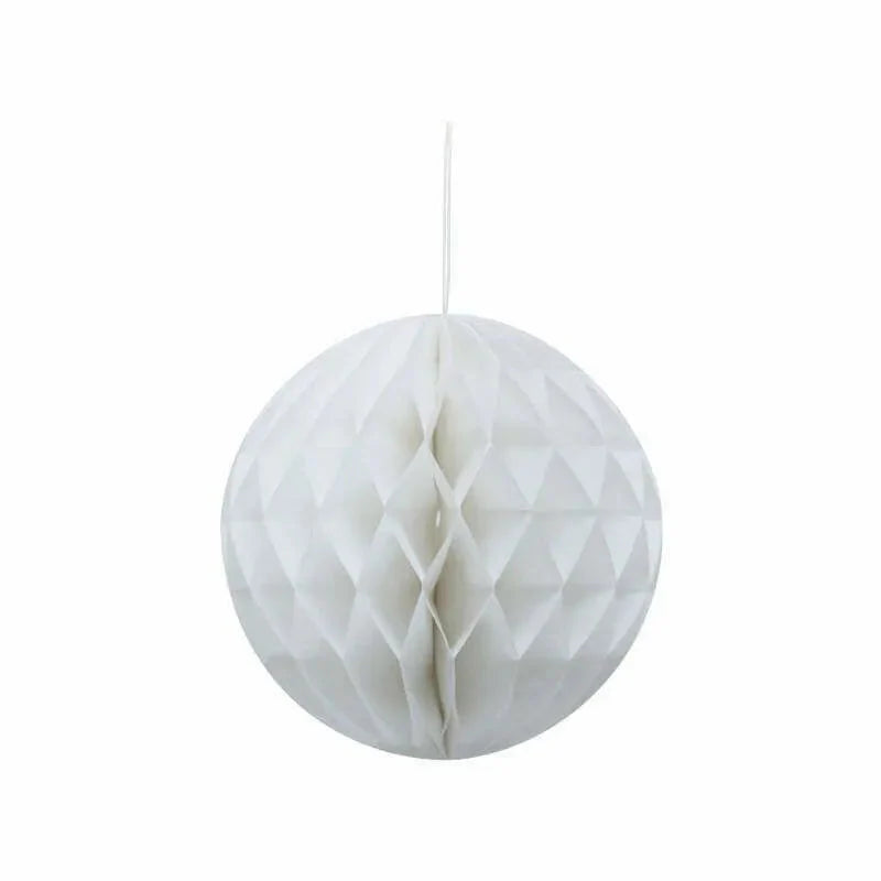Honeycomb Decoration- White 1pc 25cm NIS Traders