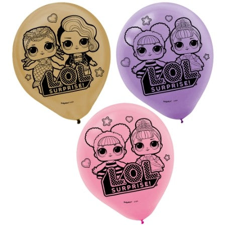 LOL Surprise 30cm Latex Balloon 6pk NIS Traders