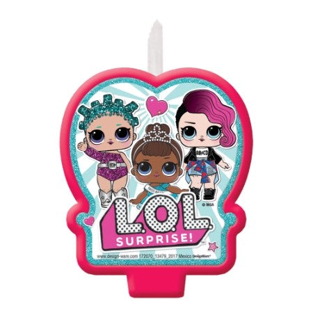 LOL Surprise BDAY Candle 1pc NIS Traders