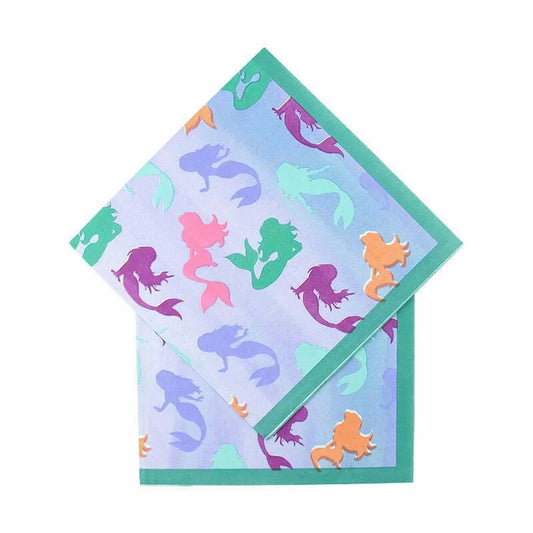 MERMAID Lunch Napkins 20pk NIS Traders