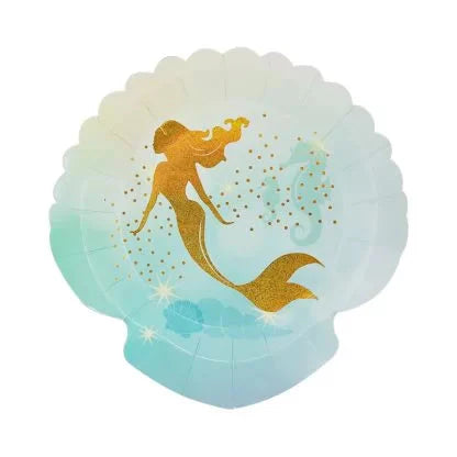 MERMAID Paper Plates - 8pk NIS Traders
