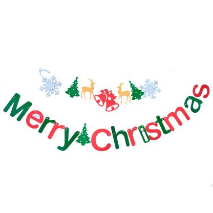MERRY CHRISTMAS BANNER BELLS 2M NIS Traders