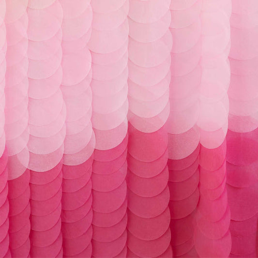 MIX IT UP BACKDROP TISSUE PAPER DISCS PINK OMBRE NIS Traders
