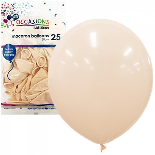 Macaron Peach 30cm Balloons P25 NIS Traders