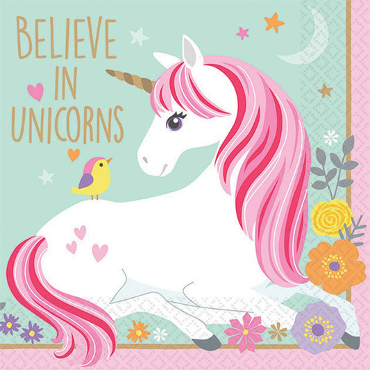 Magical Unicorn Beverage Napkins NIS Traders
