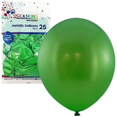 Buy Metallic Lime 30cm 25pk at NIS Packaging & Party Supply Brisbane, Logan, Gold Coast, Sydney, Melbourne, Australia